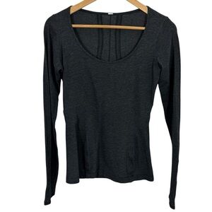 lululemon athletica Charcoal Long Sleeve Tee